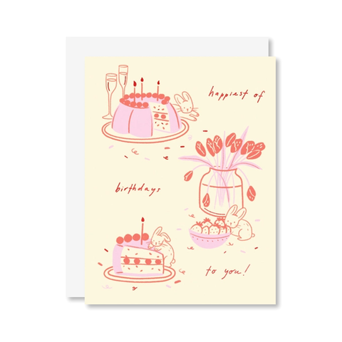 Bunny Cake Single Card