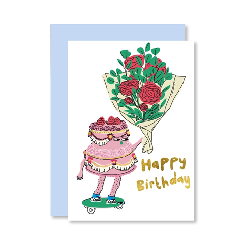 Cake on Skates Single Card