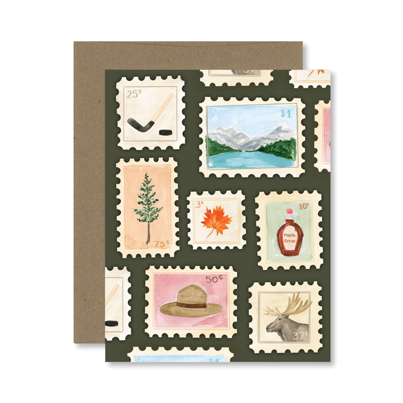 Canadian Stamps Single Card