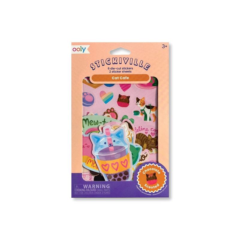 Cat Cafe Scented Stickers