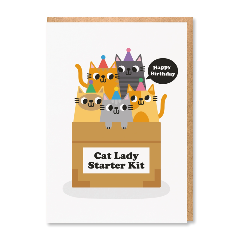 Cat Lady Single Card