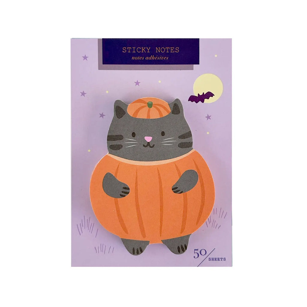 Pumpkin Cat Die Cut Sticky Notes