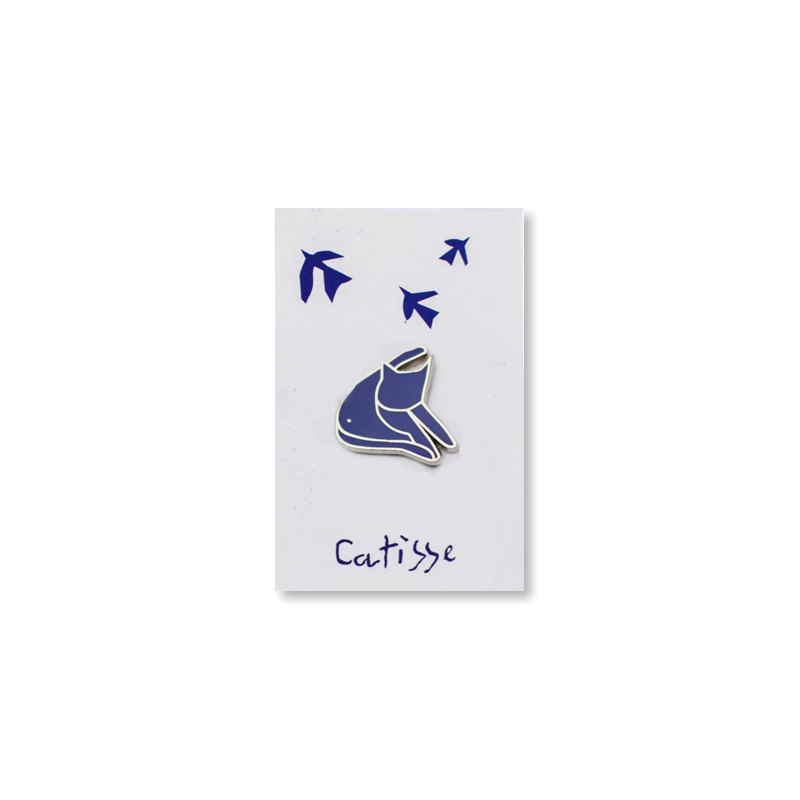 Catisse Blue Cat Enamel Pin