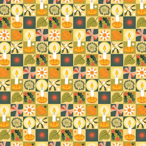 Festive Checkerboard Gift Wrap Sheet