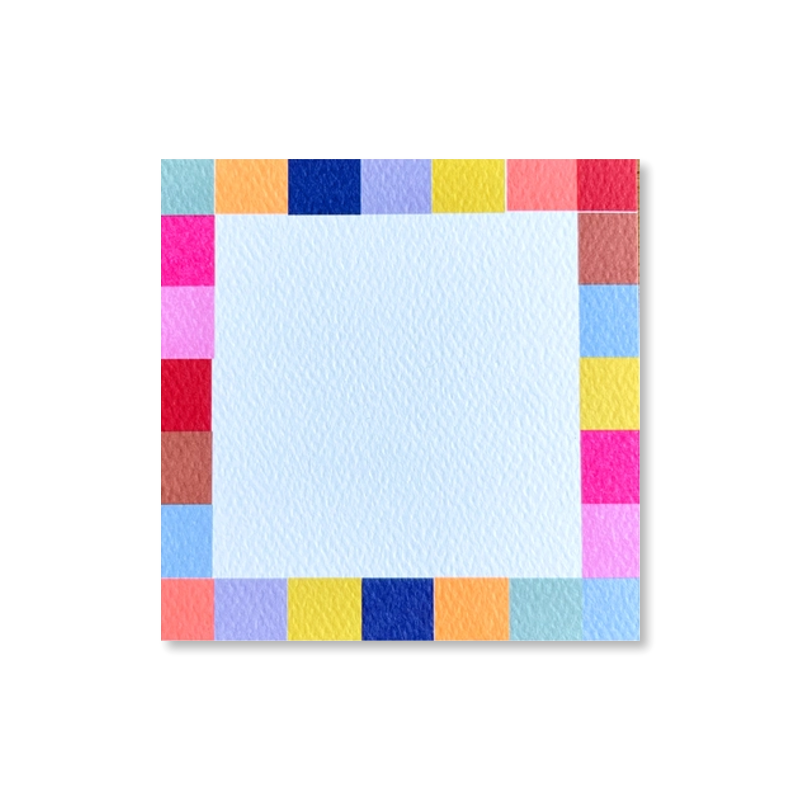 Checkered Square Mini Cards