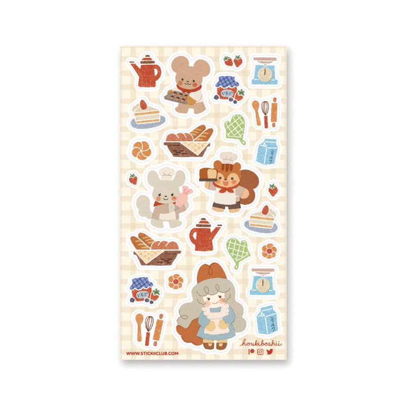 Cheery Baking Sticker Sheet