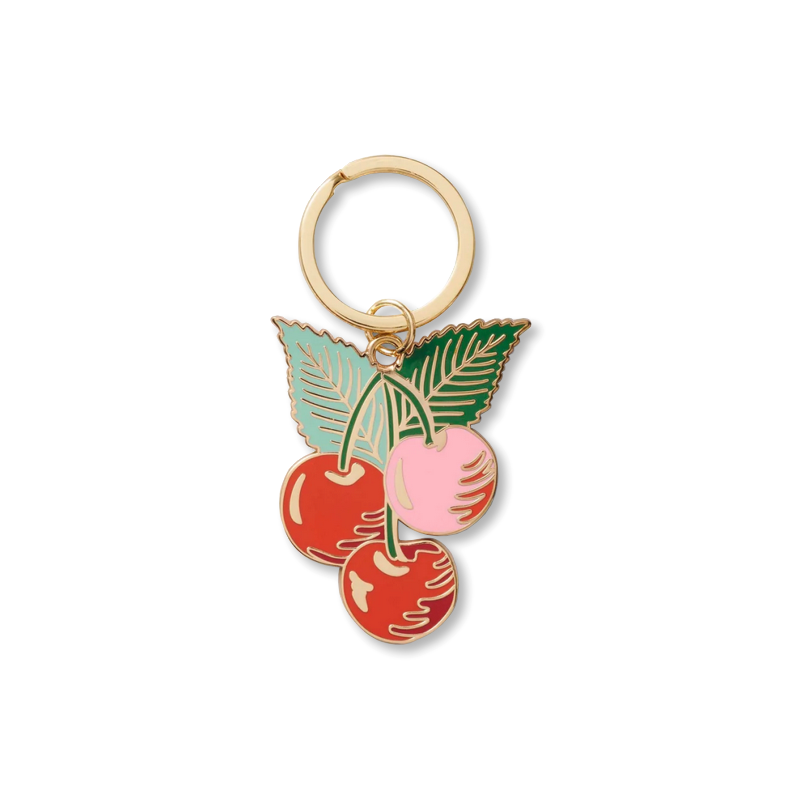Rifle Paper Co. Cherries Enamel Keychain
