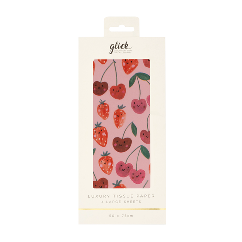 Cherry Strawberries Tissue Paper Pack