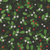 Christmas Green Mistletoe Gift Wrap Sheet