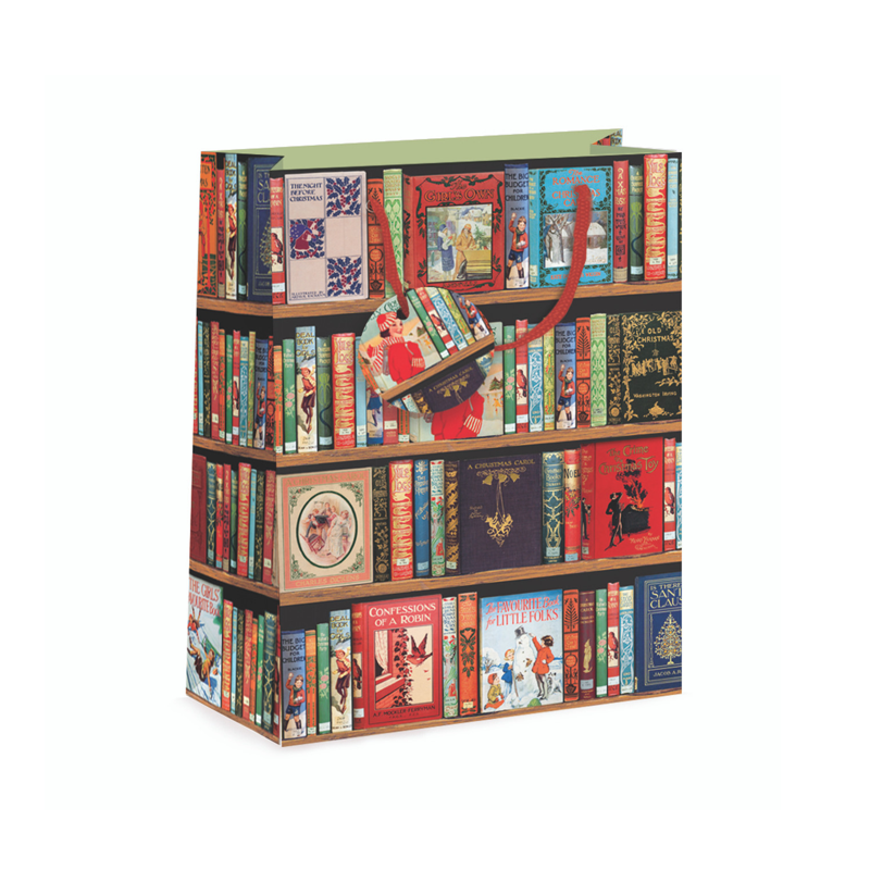 Christmas Bookshelf Medium Gift Bag