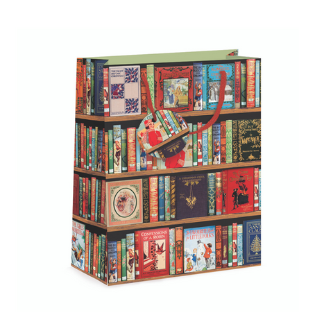 Christmas Bookshelf Medium Gift Bag