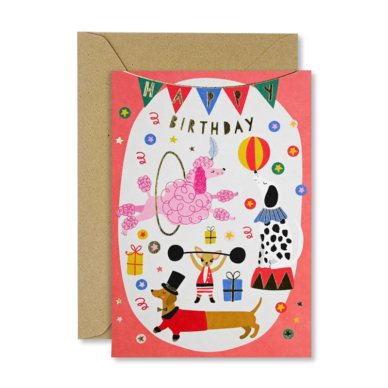 Circus Dogs Single Card