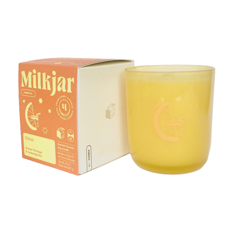 Citrus 8oz Essential Oil & Soy Candle