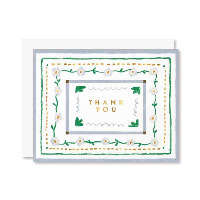 Classic Thank You Single Card