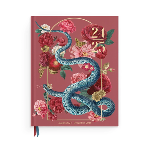 2025 Collage Snake Bling 17-Month Planner