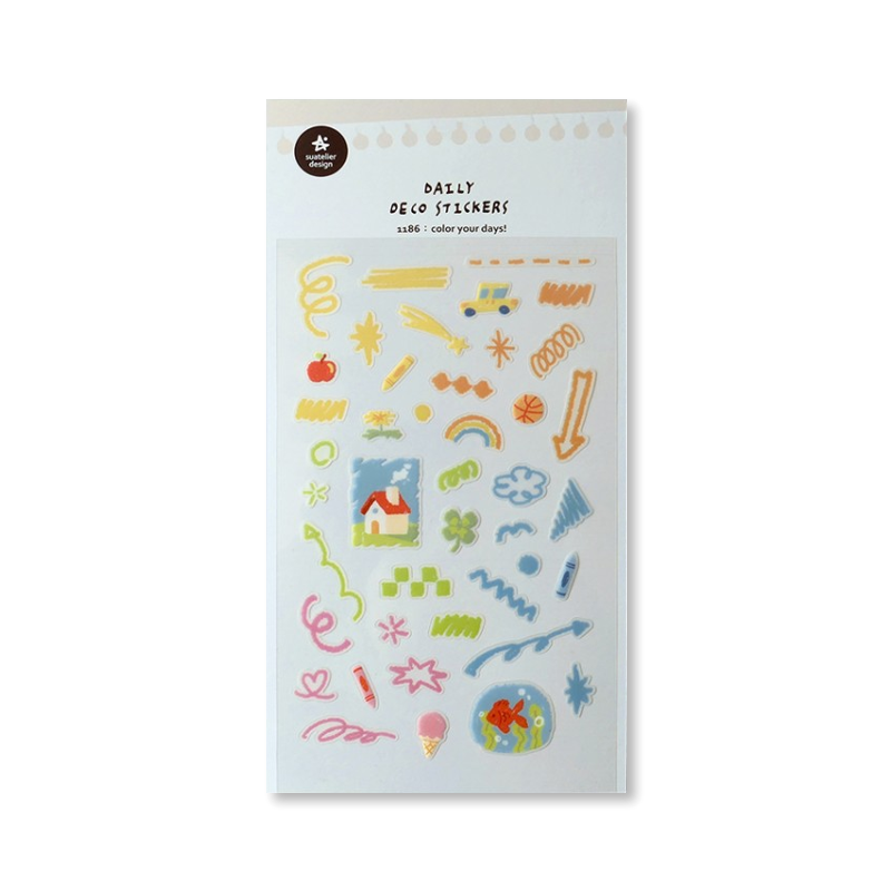 Color Your Days Deco Sticker Set