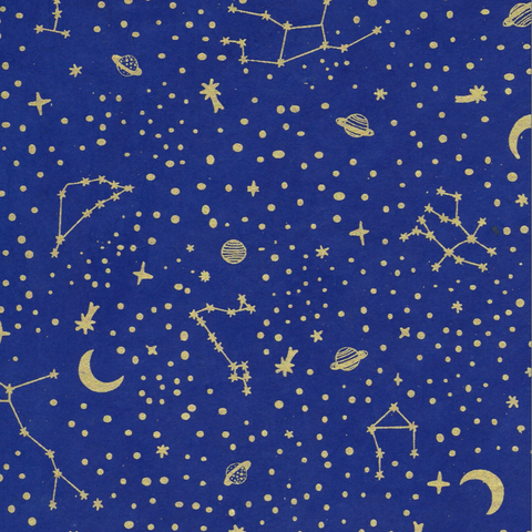 Constellations - Gold on Sapphire