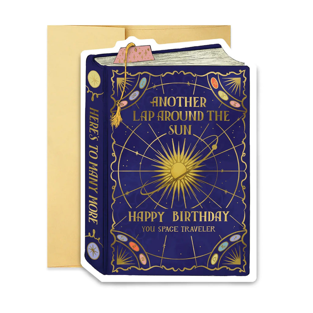Cosmos Birthday Book Cover Single Card
