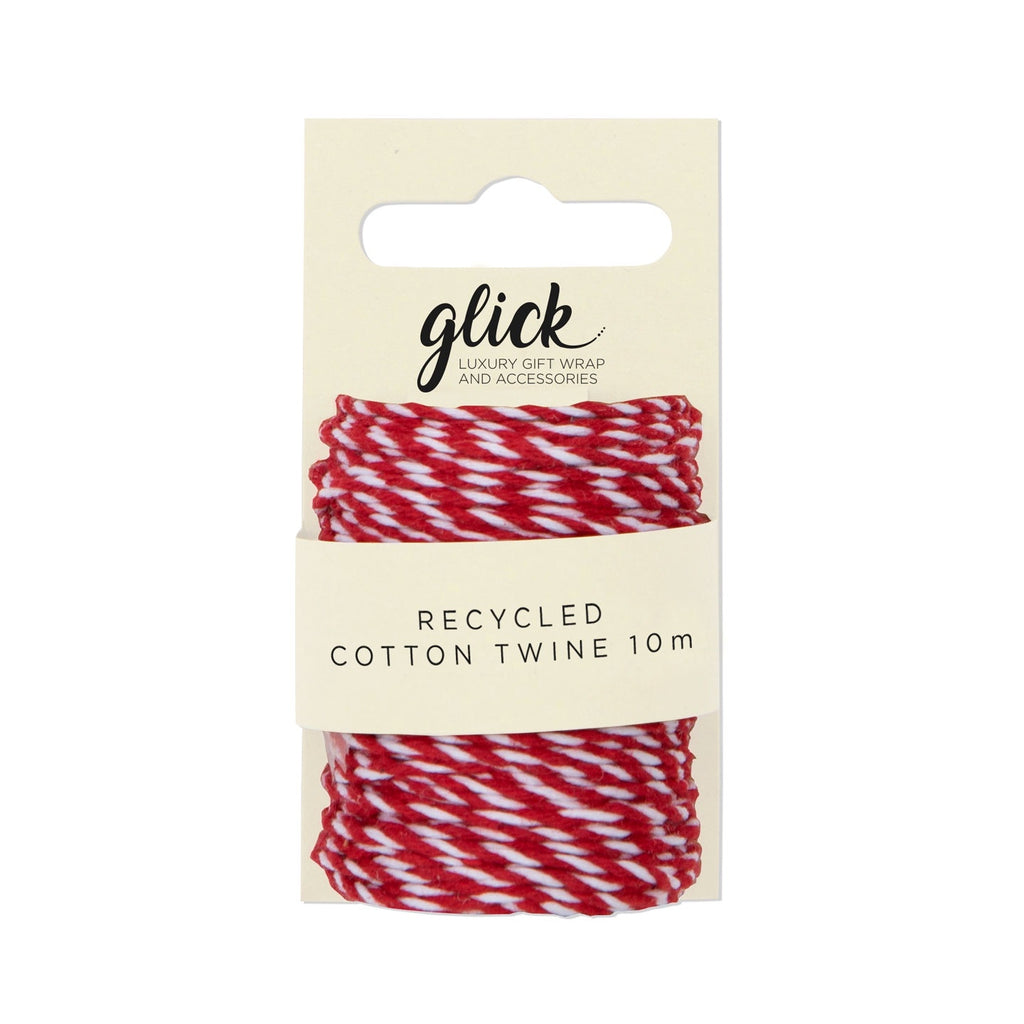 Red Recycled Cotton Twine - 10m