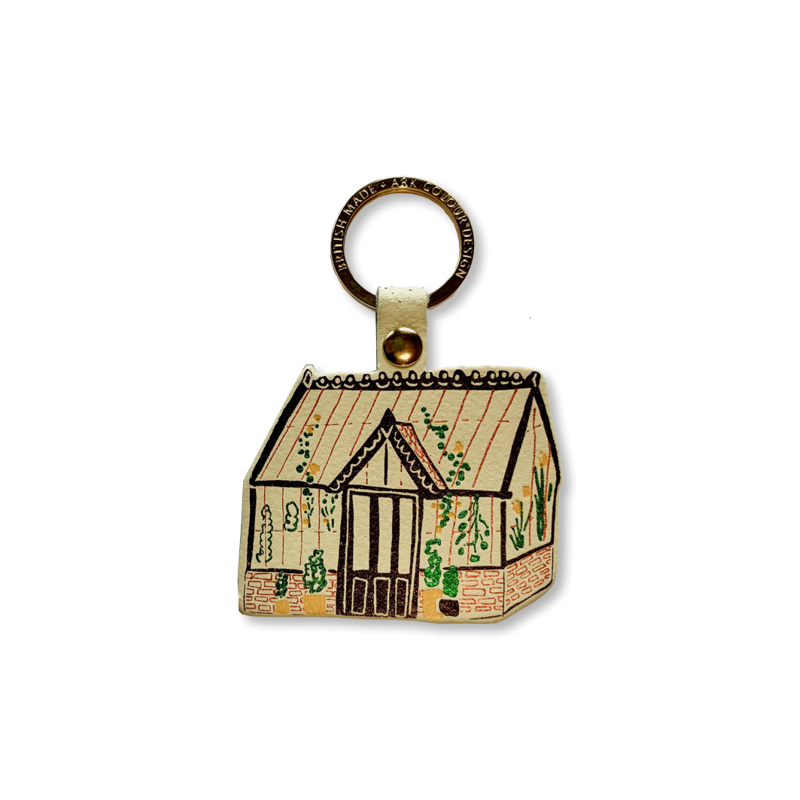 Greenhouse Keyring - Cream