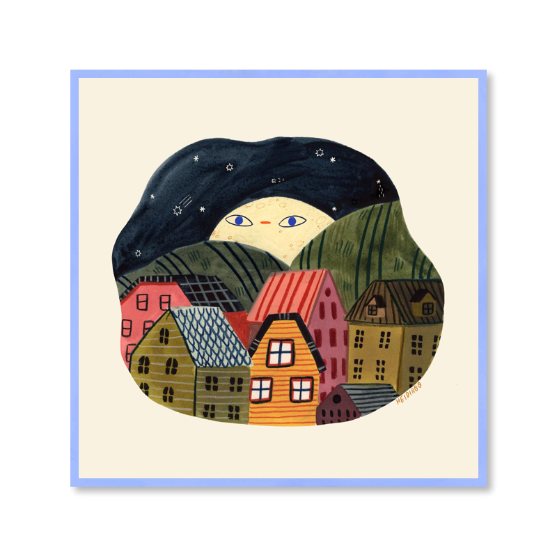 Creeping Moon Art Print