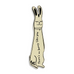 Cute Bunny Leather Bookmark - Cream