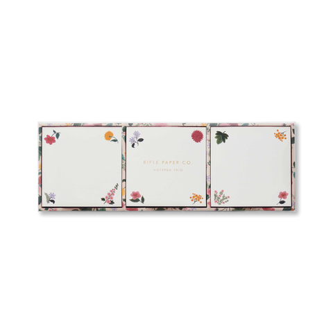 Rifle Paper Co. Dahlia Notepad Trio