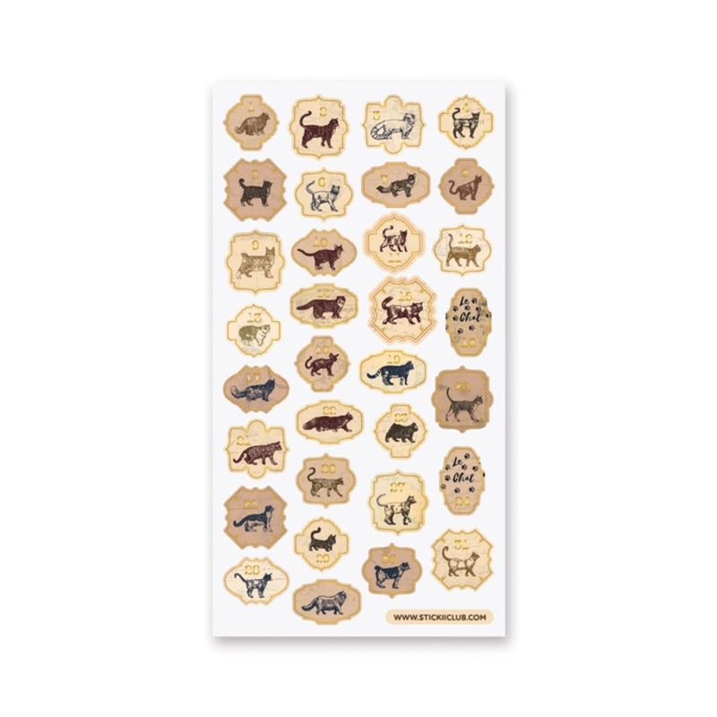 Daily Cats Sticker Sheet