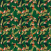 Deep Green Christmas Greenery Gift Wrap Sheet