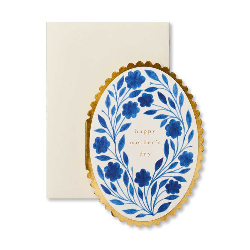Delft Flora Mother's Day Single Card