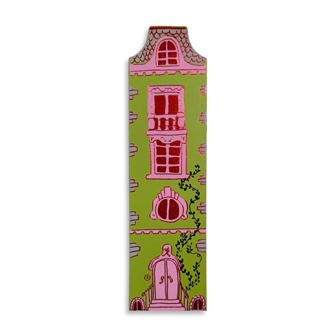 Doll House Leather Bookmark - Apple