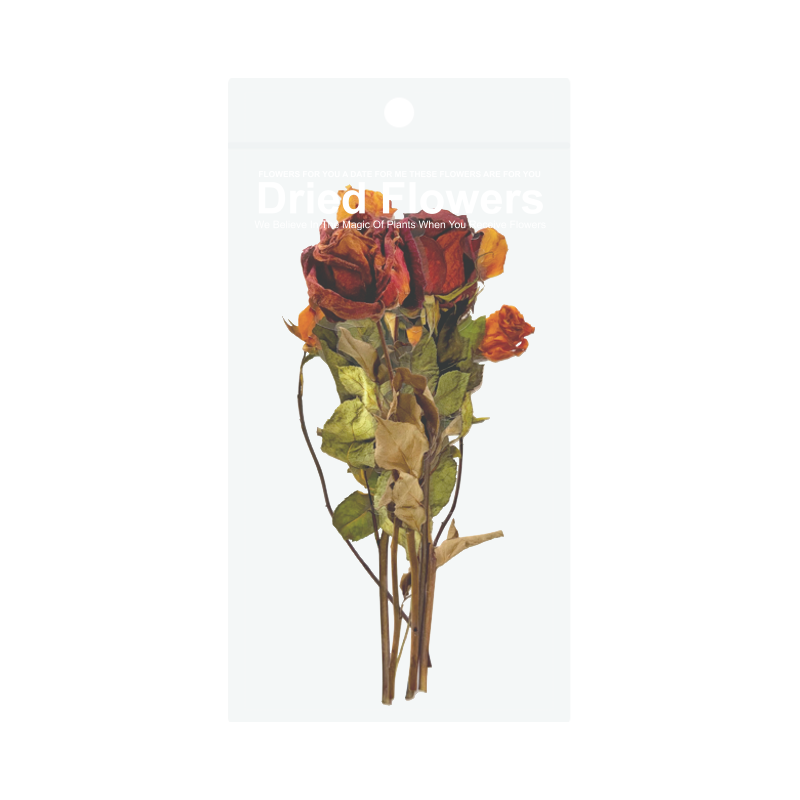 Dried Flowers Collage Stickers - Roses