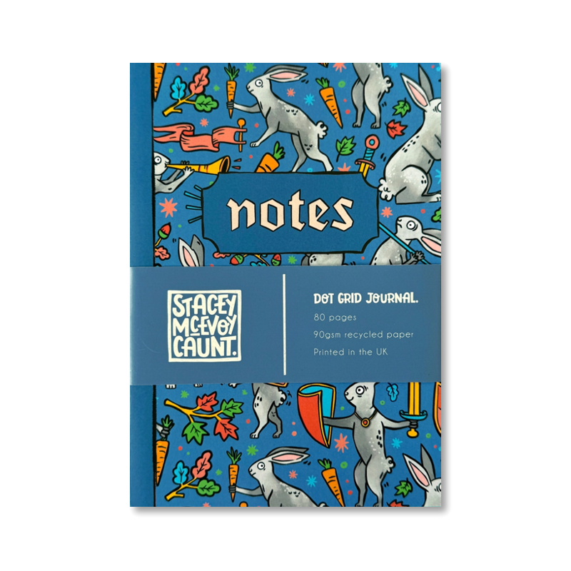 Medieval Duelling Bunnies Notebook