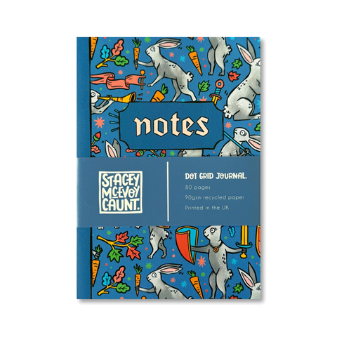 Medieval Duelling Bunnies Notebook