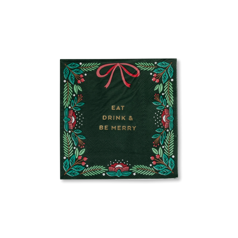 Eat, Drink & Be Merry Cocktail Napkins