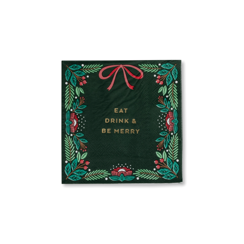 Eat, Drink & Be Merry Cocktail Napkins