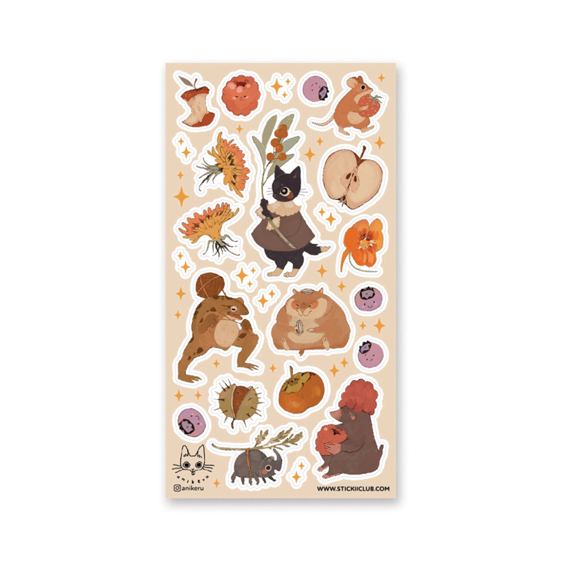 Fall Harvest Sticker Sheet