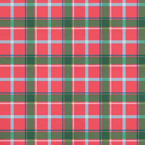Festive Plaid Gift Wrap Sheet