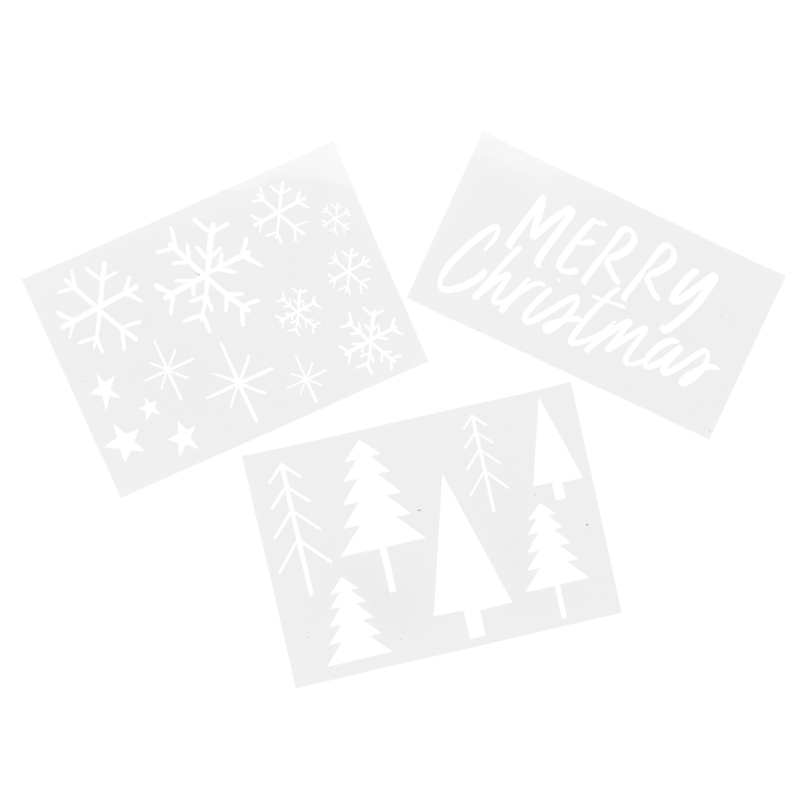Festive Stencil Set - 3 Sheets