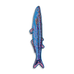 Fish "Any Fin Is Possible" Leather Bookmark