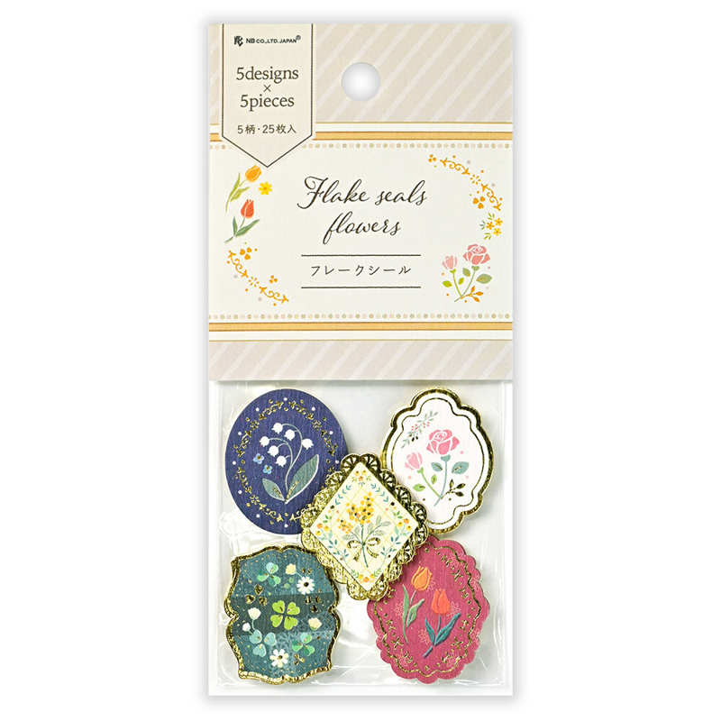 Flake Seal Stickers - Flowers