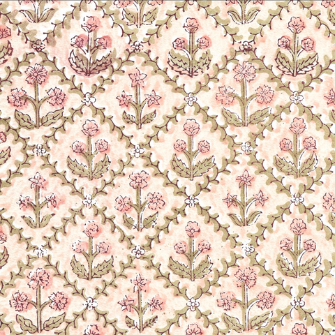 Floral Lattice Terracotta Wrap Sheet