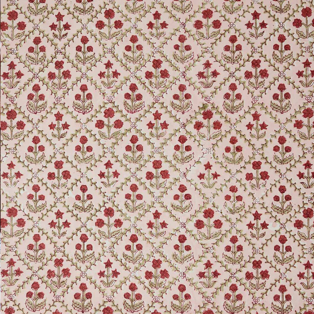 Floral Lattice Winter Red Wrap Sheet