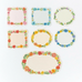 Floral Wreath Label Stickers