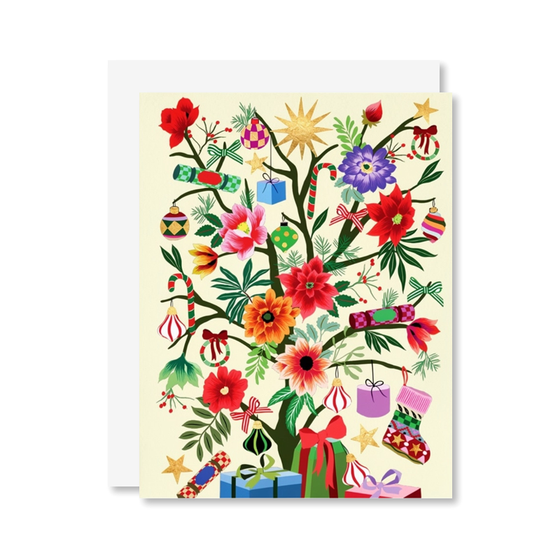 Flower Tree Single Card