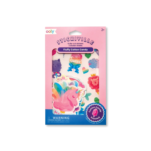 Fluffy Cotton Candy Scented Stickers