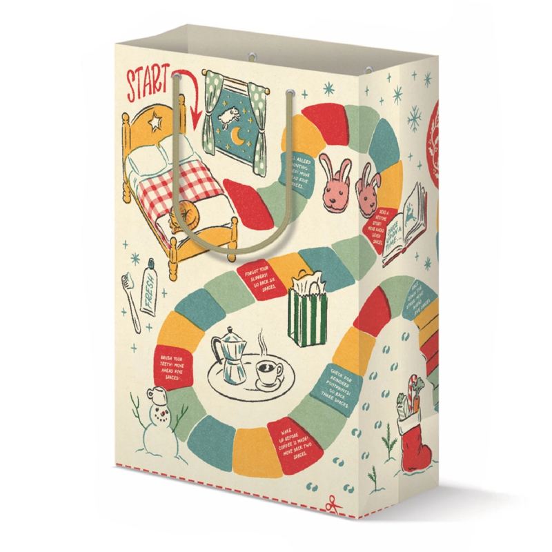 Holiday Game Board Large Gift Bag