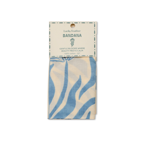 Gentle Blooms Blue Happiness Bandana