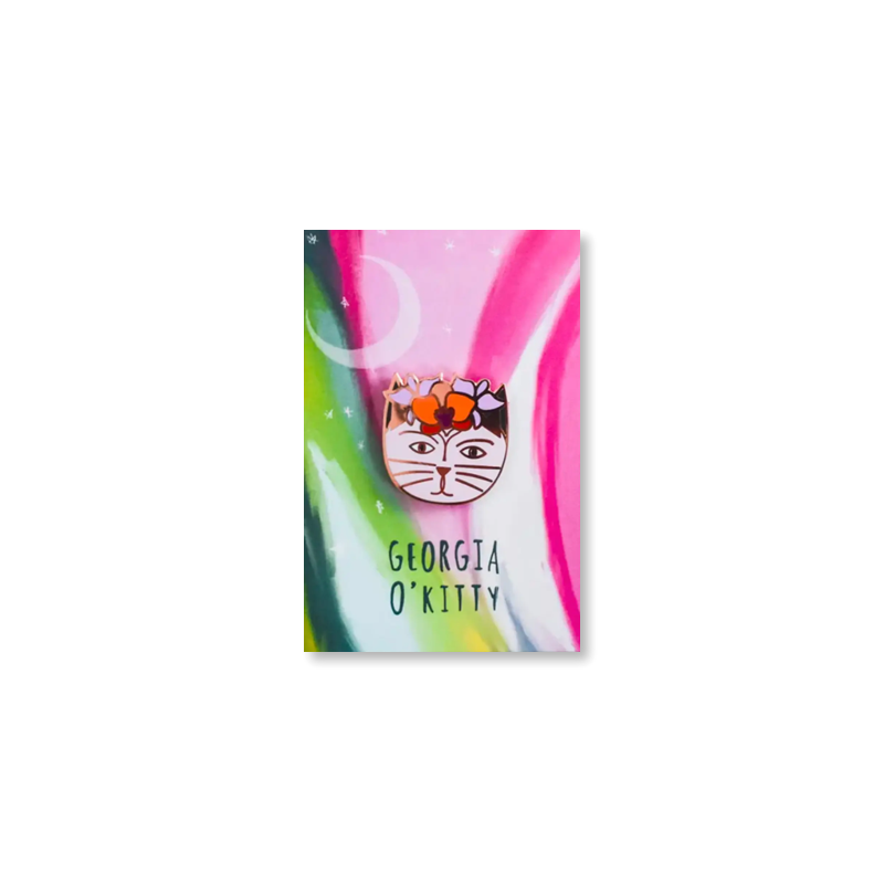 Georgia O'Kitty Enamel Pin
