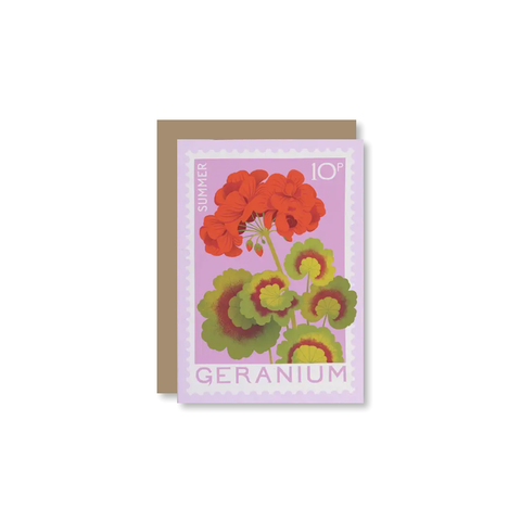 Geranium Mini Single Card